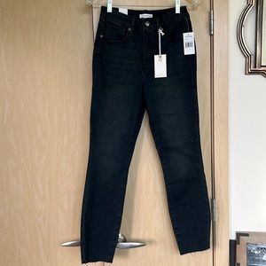 NWT Good American GOOD WAIST CROP RAW HEM sz 4 color blue 631